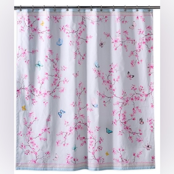 Madison d Hermine Shower Curtain Blossoms in Spring-NEW - Picture 3 of 6
